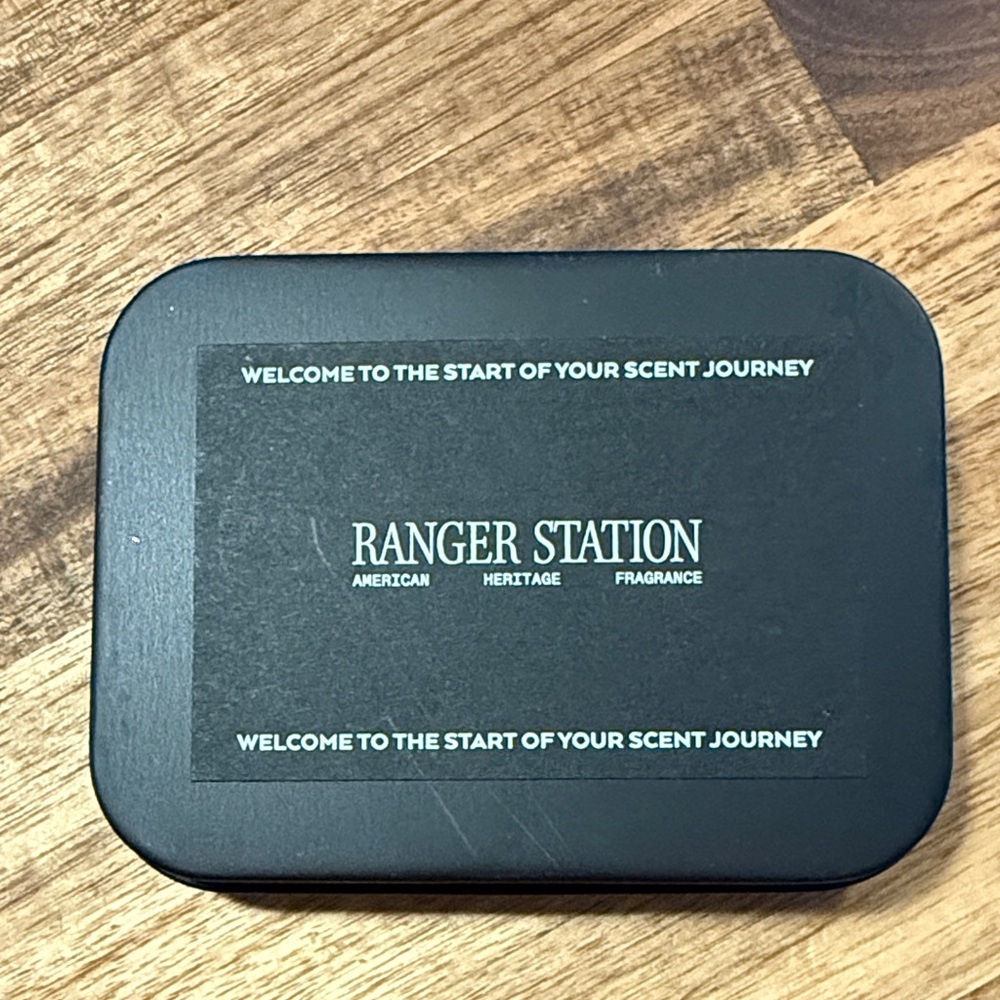 Black Travel Tin — Compact Fragrance Case